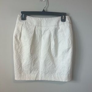 Cynthia Rowley white textured skirt size 2